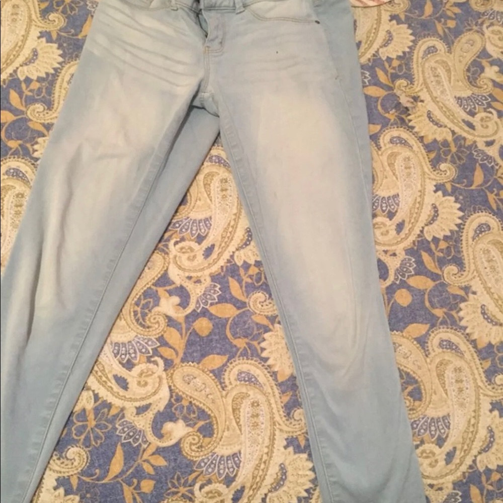 Blue jeggings